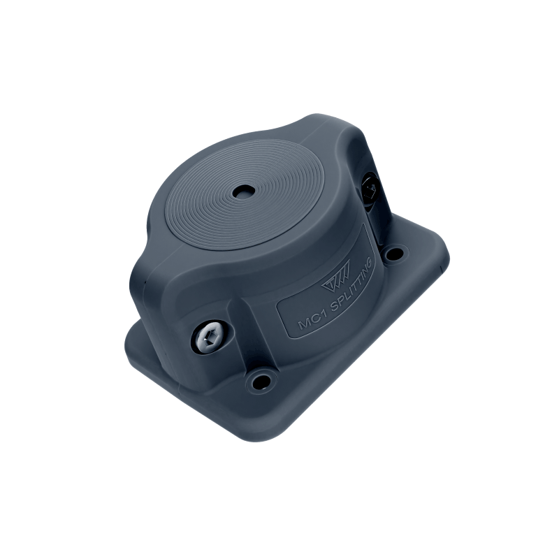 MC 1x10-65 IP66 RAL 9005 black Splitting cable entry plate MBA1N10A11