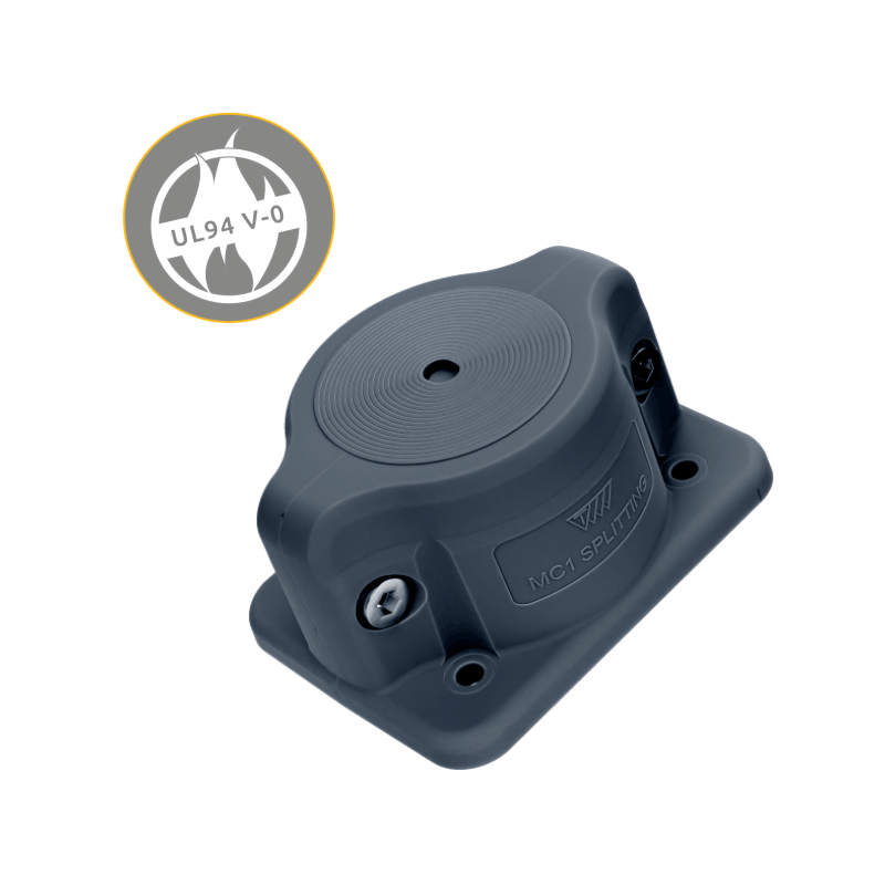 MC 1x10-65 IP66 RAL 9005 black Splitting cable entry plate UL 94 V-0 MBA1N10B11 MC 1x10-65 IP66 RAL 9005 black Splitting cable entry plate UL 94 V-0 MBA1N10B11