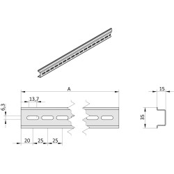 CPP444 Szyna DIN TH35
