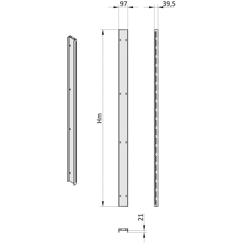 MTK600 DIN rail bracket MTK600 DIN rail bracket