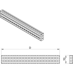 DCKC07 Internal mounting profile H70 DCKC07 Internal mounting profile H70