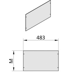 PHE060 Panel przedni dla ramy RACK
