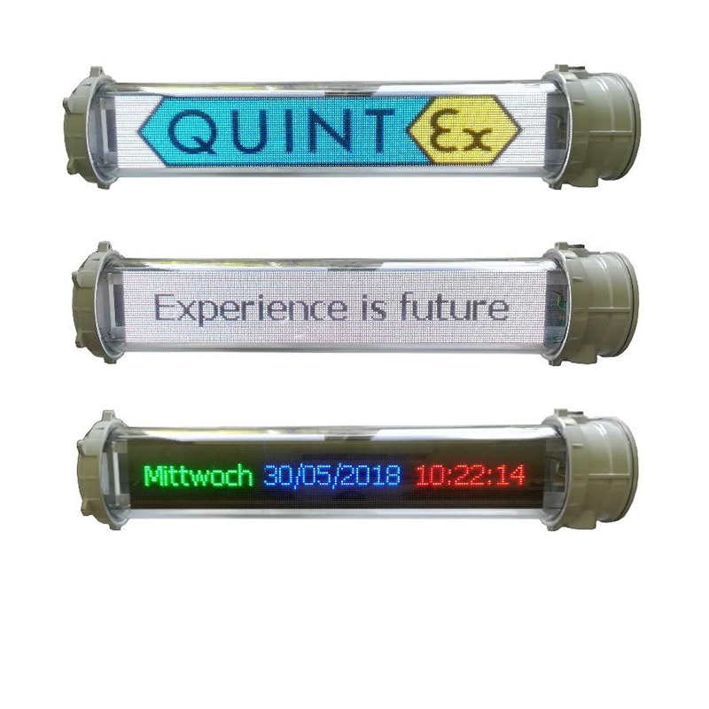 QX-VISUEX - Anzeige in Form einer LED-Röhre, die für die Arbeit in einem EXPLOSION EXPLOSION