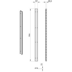 MTK 220/4 Vertical post set