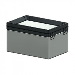 StaKOM – Carcasa din tabla de oțel cu cadru frontal din aluminiu IP54 StaKOM – Carcasa din tabla de oțel cu cadru frontal din aluminiu IP54