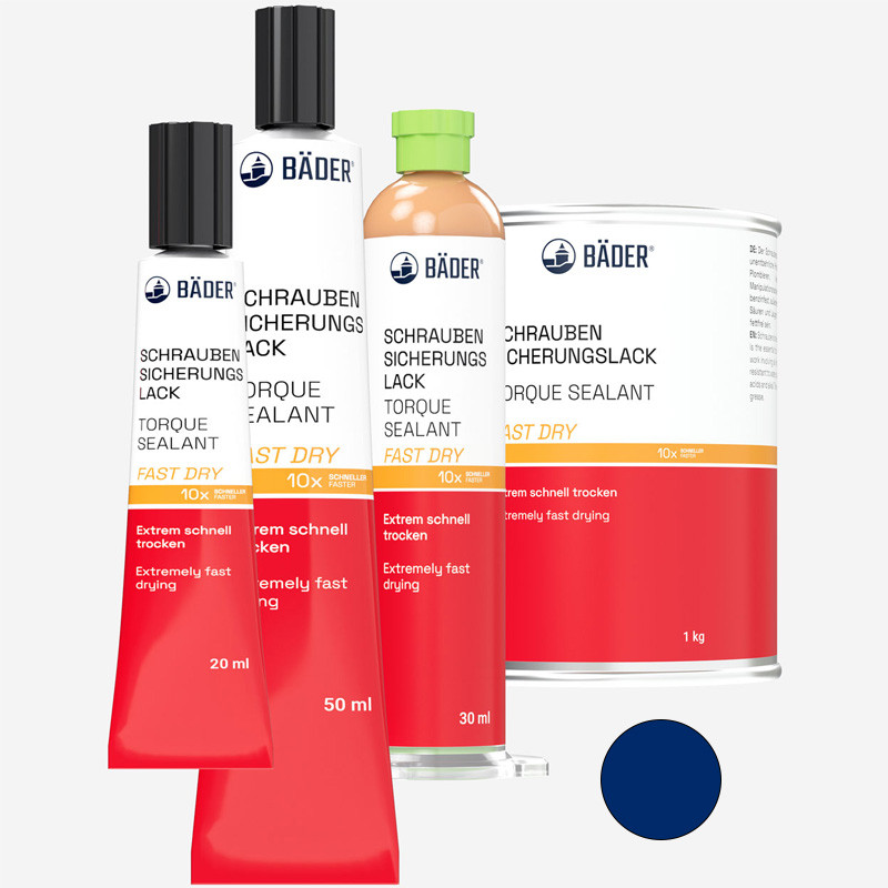 Szybkoschnący lakier do uszczelniania gwintów i śrub, kolor - granatowy 14000f-T.05