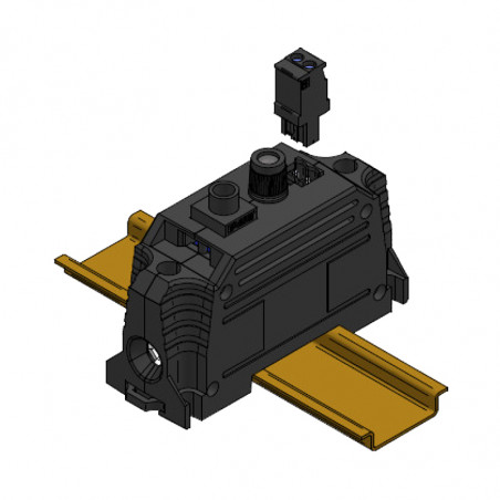 Current transformers with voltage measurement, DIN rail installation
