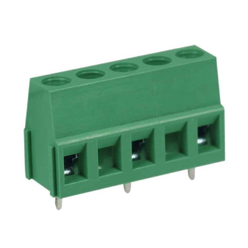 Terminal connectors for PCB mounting screwless