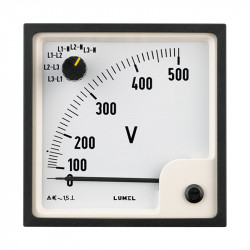 Elektromagnetischer Voltmeter mit Schalter