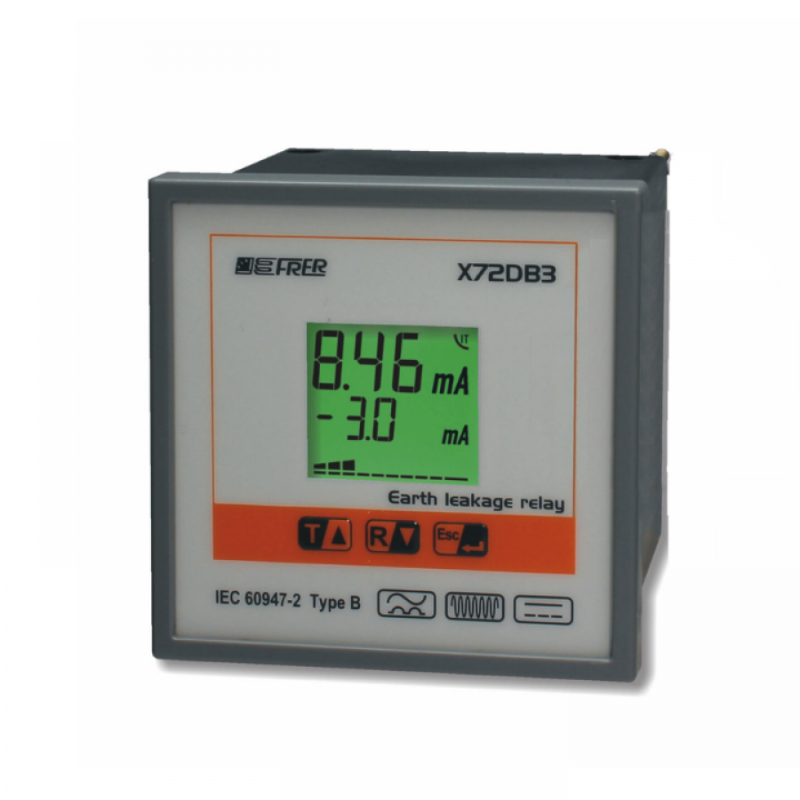 Przekaźnik prądu upływu typu B - X72DB3 Przekaźnik prądu upływu typu B - X72DB3