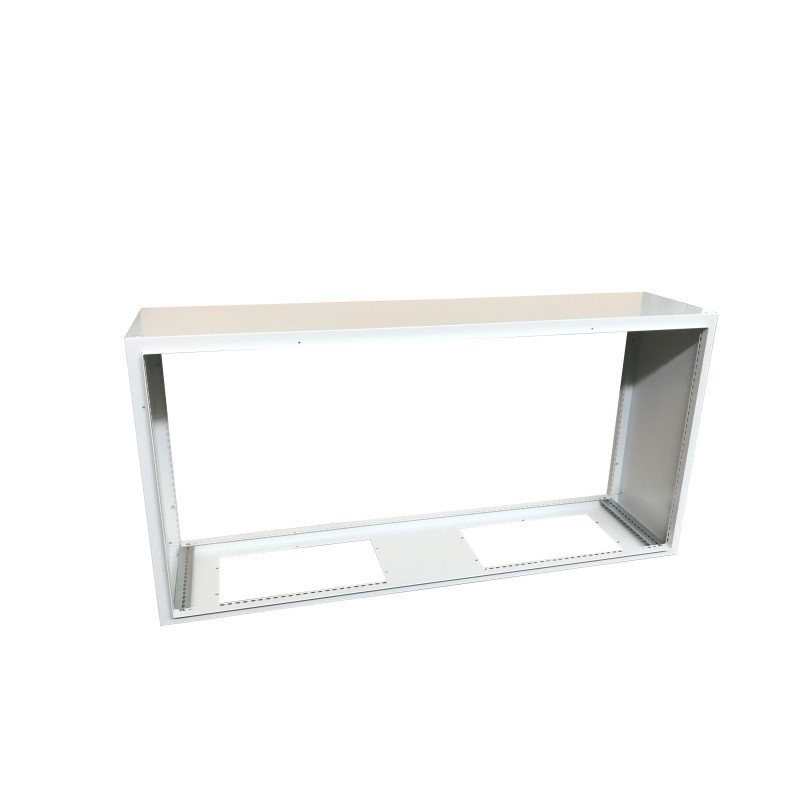 Monoblock horizontal two-door wardrobe (stainless steel) AFO102004X