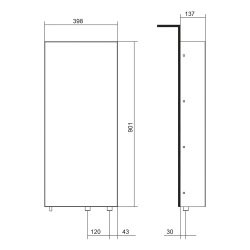 Wymiennik ciepła powietrze-woda, BLU BLU18BX0B