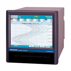 Microprocessor-based recorder with LCD touch screen KR2S series