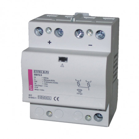 Recessing limits to protect the Etitec-PV photovoltaic systems