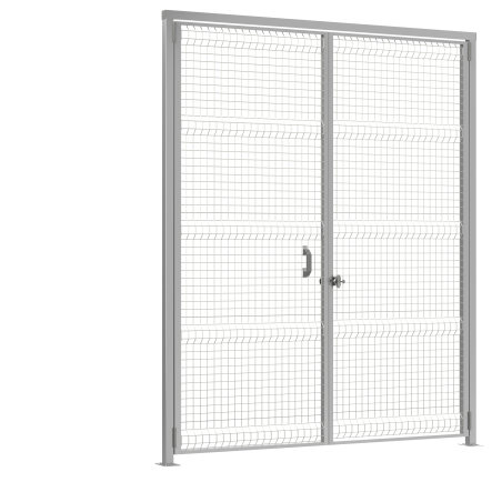 INOX KRT bramy dwuskrzydłowe
