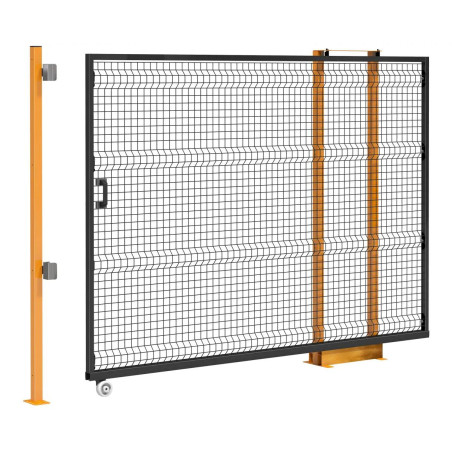 Откатные ворота с нижним расположением направляющих KRT