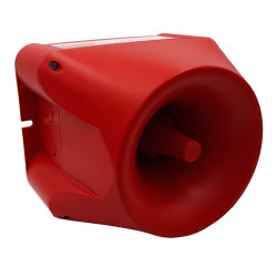 SE120 PRO RED HT 100-240 V AC - Elektroninė sirena - 22703 | DACPOL Lenkija