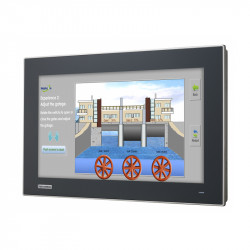 FPM-7151W Moniteur industriel, plateau plat 15,6 "LCD WXGA TFT avec entrée VGA & DVI-D, PCT