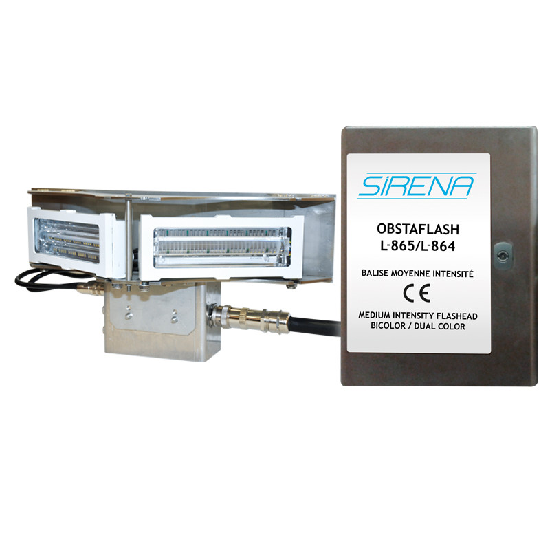 OBSTAFLASH 3X120 L-864/C 110/240V AC R - Signalizace překážek - 50523 | DACPOL Polsko