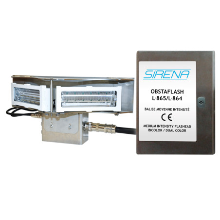 OBSTAFLASH 3X120 L-864/C 110/240V AC R - Signalizace překážek - 50523 | DACPOL Polsko