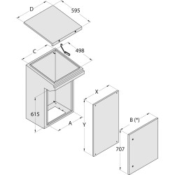 Моноблочная консоль (нержавеющая сталь) BLC120X | DACPOL Польша