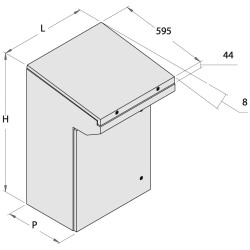 Моноблочная консоль (нержавеющая сталь) BLC120X | DACPOL Польша