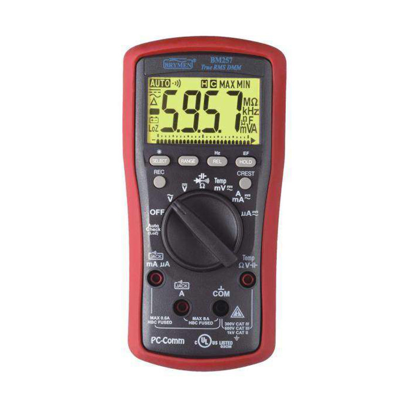 BM257S Multimeter mit hintergrundbeleuchtem LCD-Display