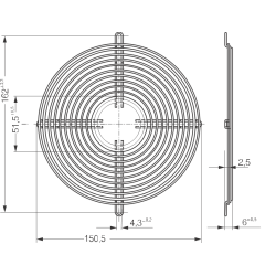 LZ36 - Capac ventilator - Ø...