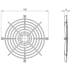 LZ46-1 - Ventilátorfedél -...