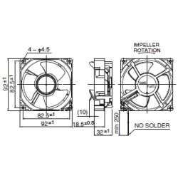 09238RA-24N0-AD-0 Ventilador axial DC 24V 17,04W | DACPOL Polonia
