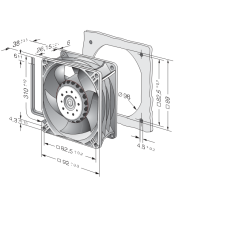 3212 JH4 DC Ventilator Axial 12V 50W | DACPOL Polonia