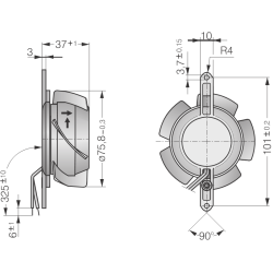 8550 TA AC axiální ventilátor 230V 12W | DACPOL Polsko
