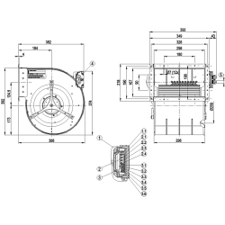 D3G250-HH03-02 EC-Radialventilator 230V 750W | DACPOL Polen