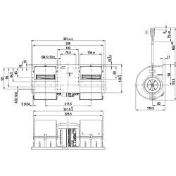 К3Г097-АС82-82 ЕЦ радијални вентилатор 26В 740В | ДАЦПОЛ Пољска