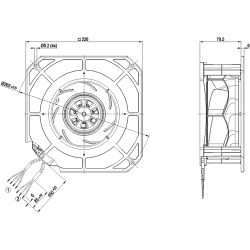 K3G175-RC05-03 Wentylator EC promieniowy 230V 85W | DACPOL Polska