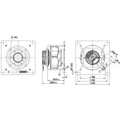 K3G280-PR04-I2 Ventilator radial EC 230V 750W | DACPOL Polonia