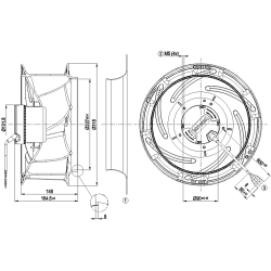 R3G310-FC99-01 EC radialinis ventiliatorius 24V 105W | DACPOL Lenkija