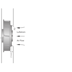 Радиальный вентилятор RER 125-19/14 N DC 24 В 4,3 Вт | DACPOL Польша