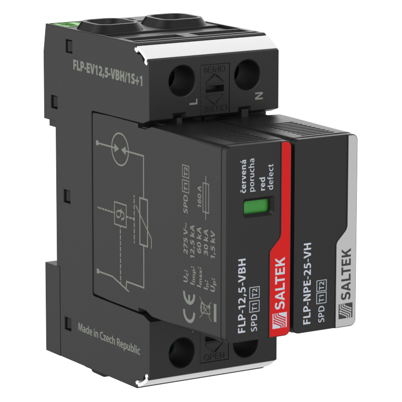 FLP-EV12,5-VBH/1S+1 - Ogranicznik przepięć