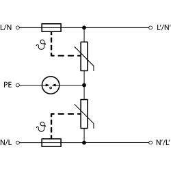 SP-T2+T3-320/Y-TTC-LED - Ogranicznik przepięć