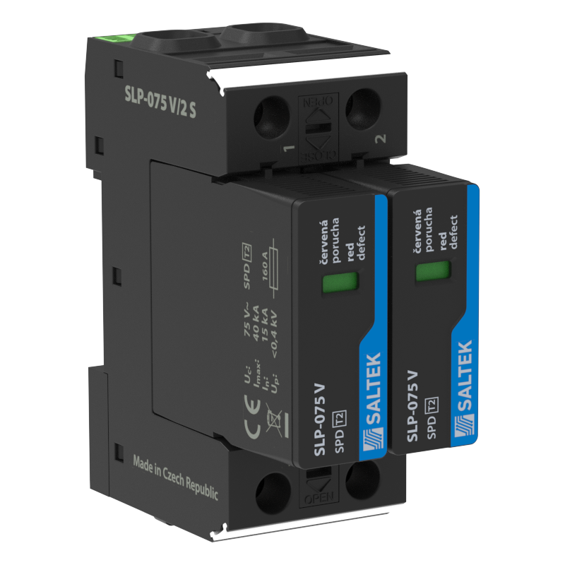SLP-075 V/2 S - Protector contra sobretensiones (SPD) | DACPOL Polonia