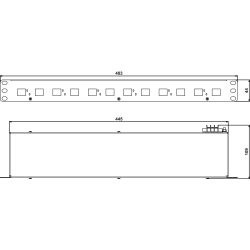 DL-CS-RACK-1U-INJECTOR - Surge protector - SPD | DACPOL Poland