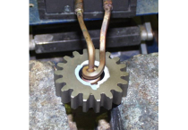 Shrink fit a steel gear onto a motor shaft