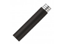 Conduit LTP - acero galvanizado corrugado espiral en negro, resistente al aceite, cubierta suave PVC