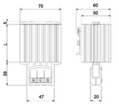 Heater HG 140 - 15 W to 150 W series