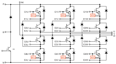 MULTILEVEL IGBT MODULES - 13W 1 module topology