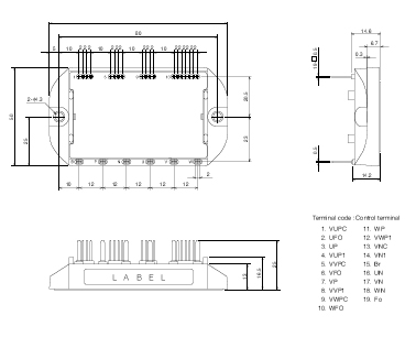 Casing L5 - 5th GENERATION OF IPM MODULES - FULL GATE CSTBT SERIES (VERSION L1 and S1)