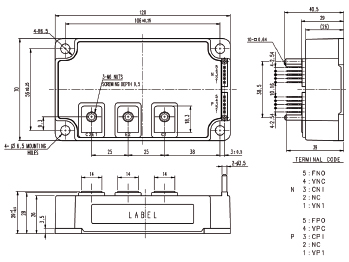 6th generation of IPM modules - FULL GATE V1 series casing