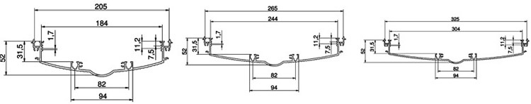 AluDISPLAY - obudowa z profili aluminiowych IP65 wymiary