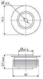 DIODY PROSTOWNICZE - IR - obudowa DO-200AC (K-Puk)